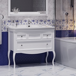Opadiris Мебель для ванной Валери 105 белая матовая – фотография-3